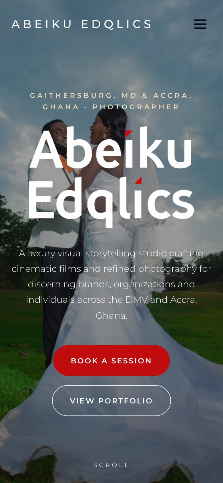 Abeiku Edqlics on a phone