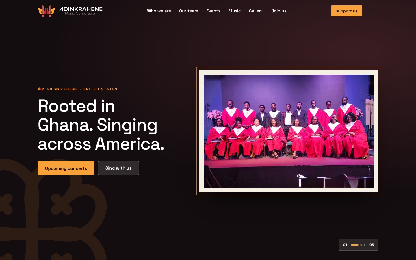 Adinkrahene Music Corporation website